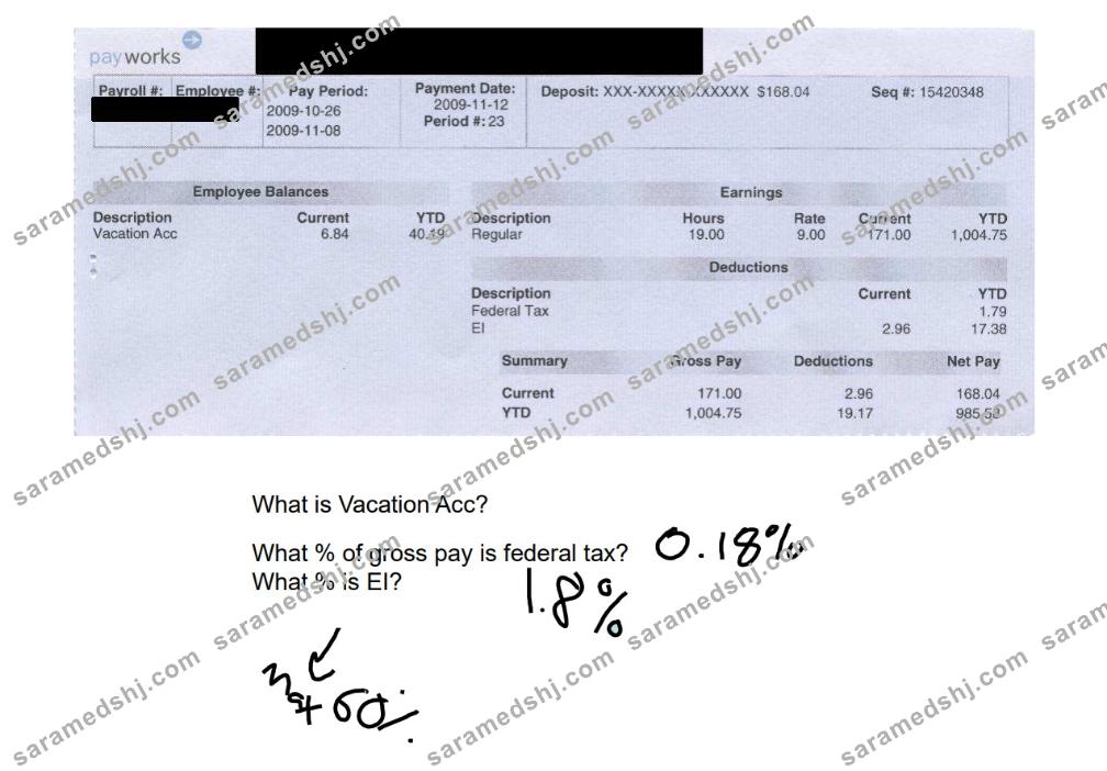 Vacation Acc pay works